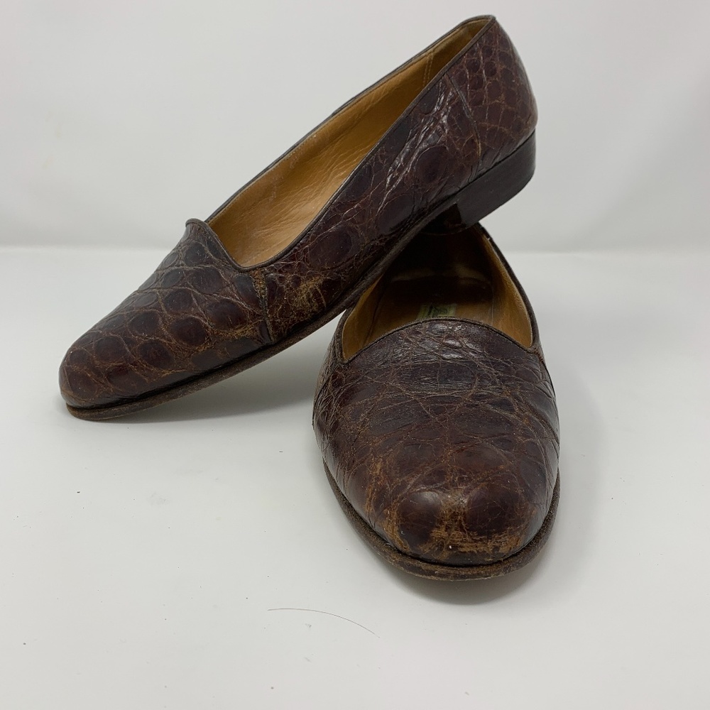 Vintage Bragano Geniune Crocodile for Cole Haan